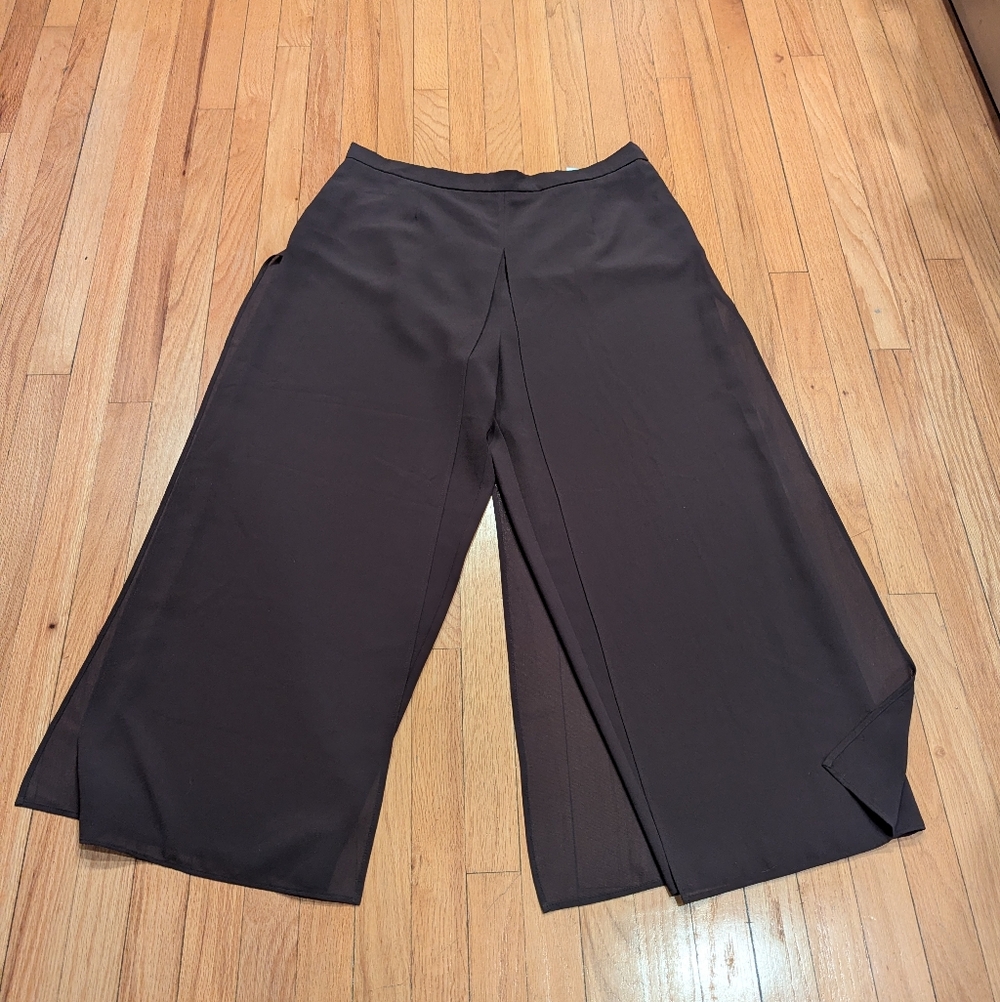 Joseph Ribkoff Chocolate Brown Floaty Pants